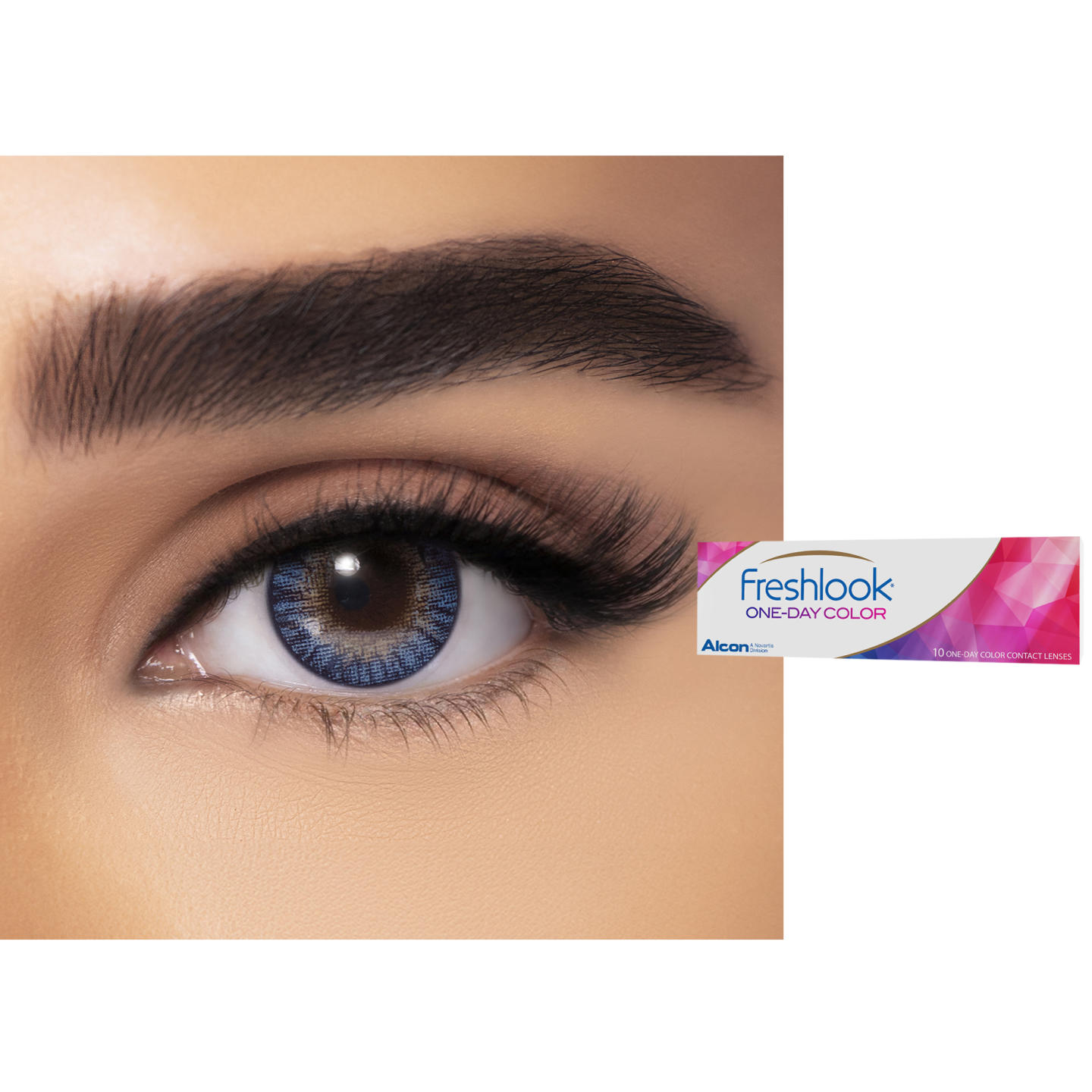 Shop Freshlook ONE-DAY COLOR Contact Lenses - Blue in Blue online.