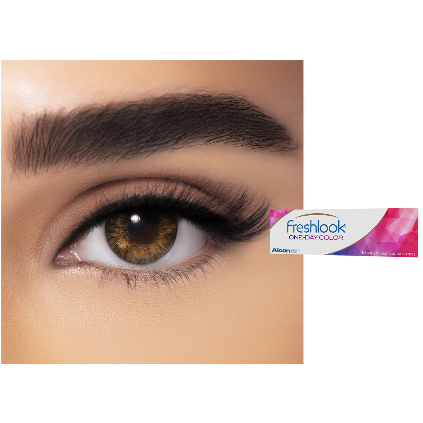 Freshlook ONE-DAY COLOR Contact Lenses in Purehazel – Product Photo 0