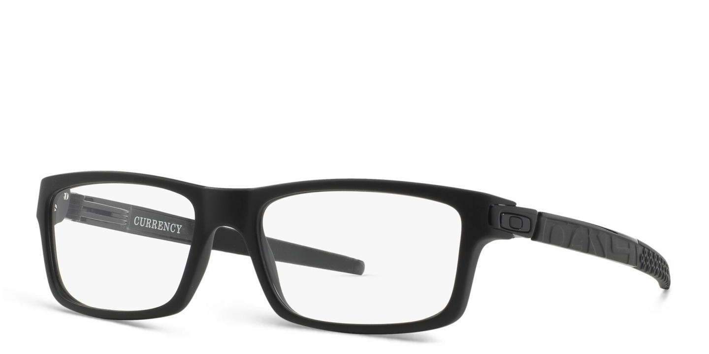 Oakley Currency™ Rectangle Eyeglasses in Satin Black – Product Photo 2