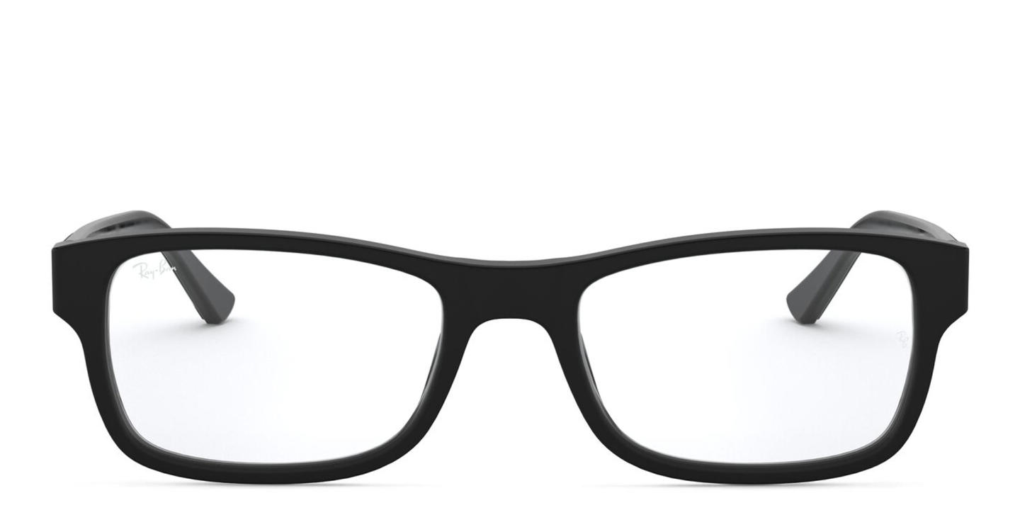 Shop Ray-Ban Optics Rectangle Eyeglasses in Black online.