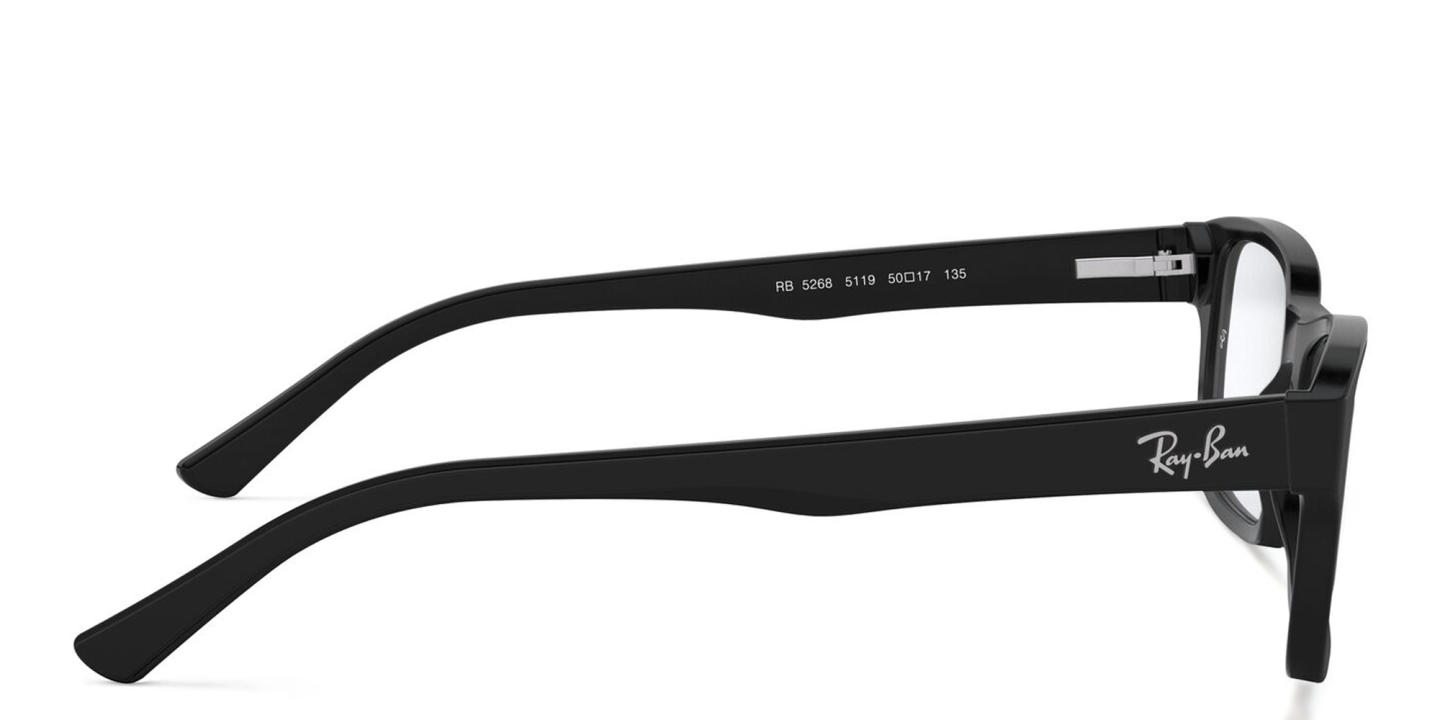 Ray-Ban Optics Rectangle Eyeglasses in Black – Product Photo 3