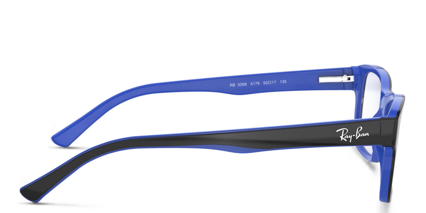 Ray-Ban Unisex Rectangle Eyeglasses in Black – Product Photo 2