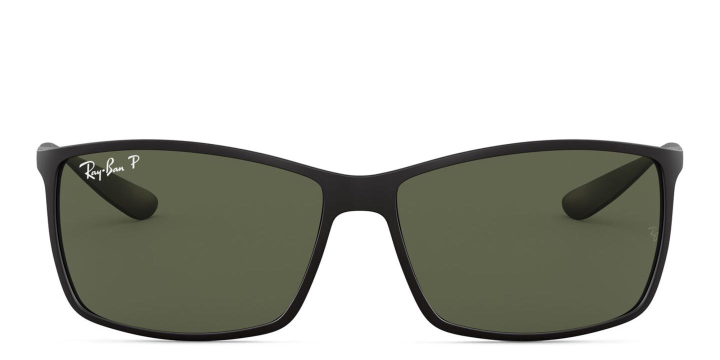 Shop Ray-Ban Liteforce Tech Rectangle Sunglasses in Black online.
