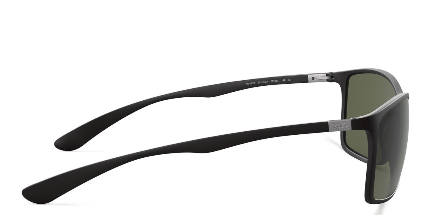 Shop Ray-Ban Liteforce Tech Rectangle Sunglasses in Black online.