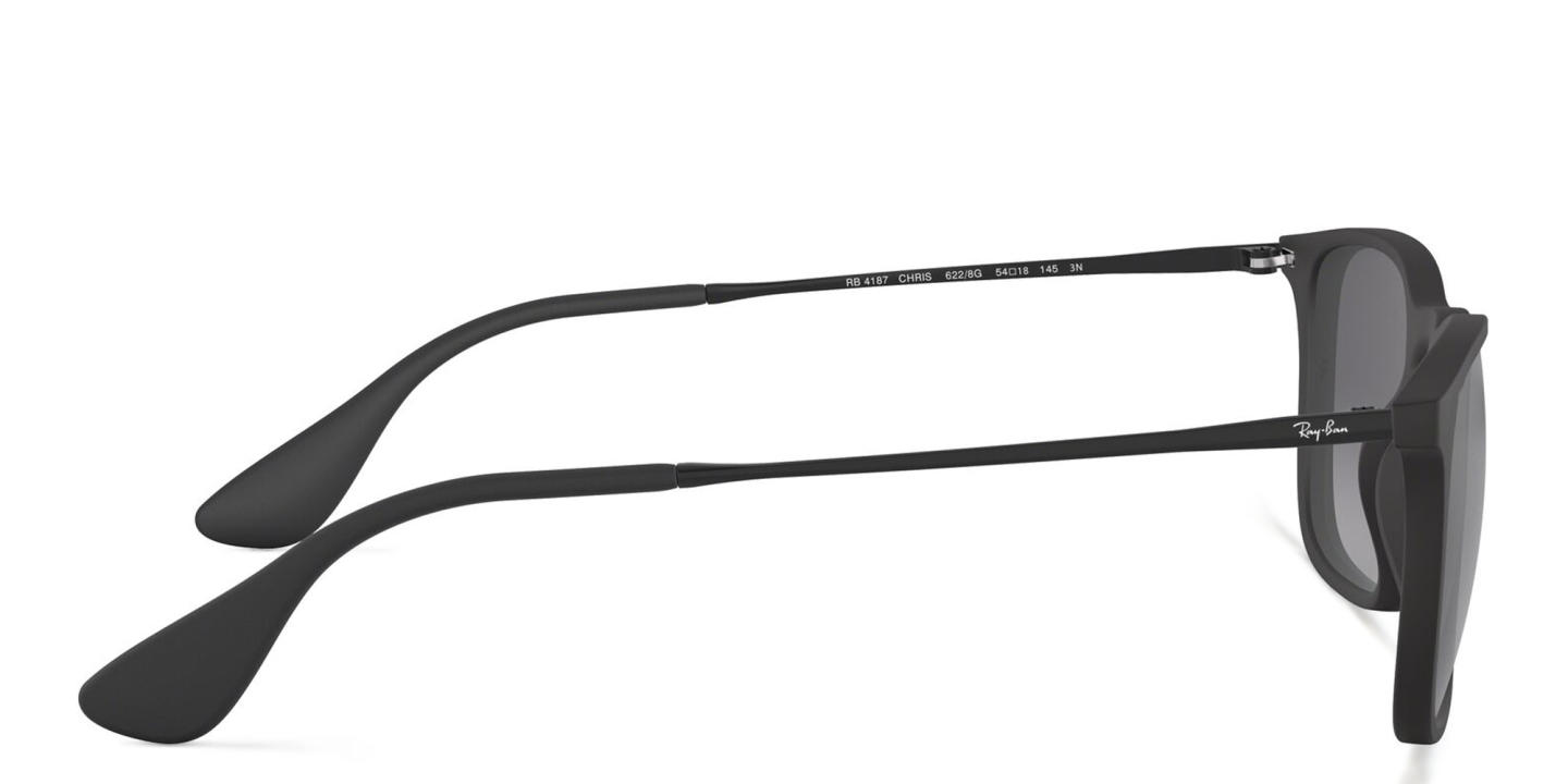 Ray-Ban Chris Square Sunglasses in Black – Product Photo 3