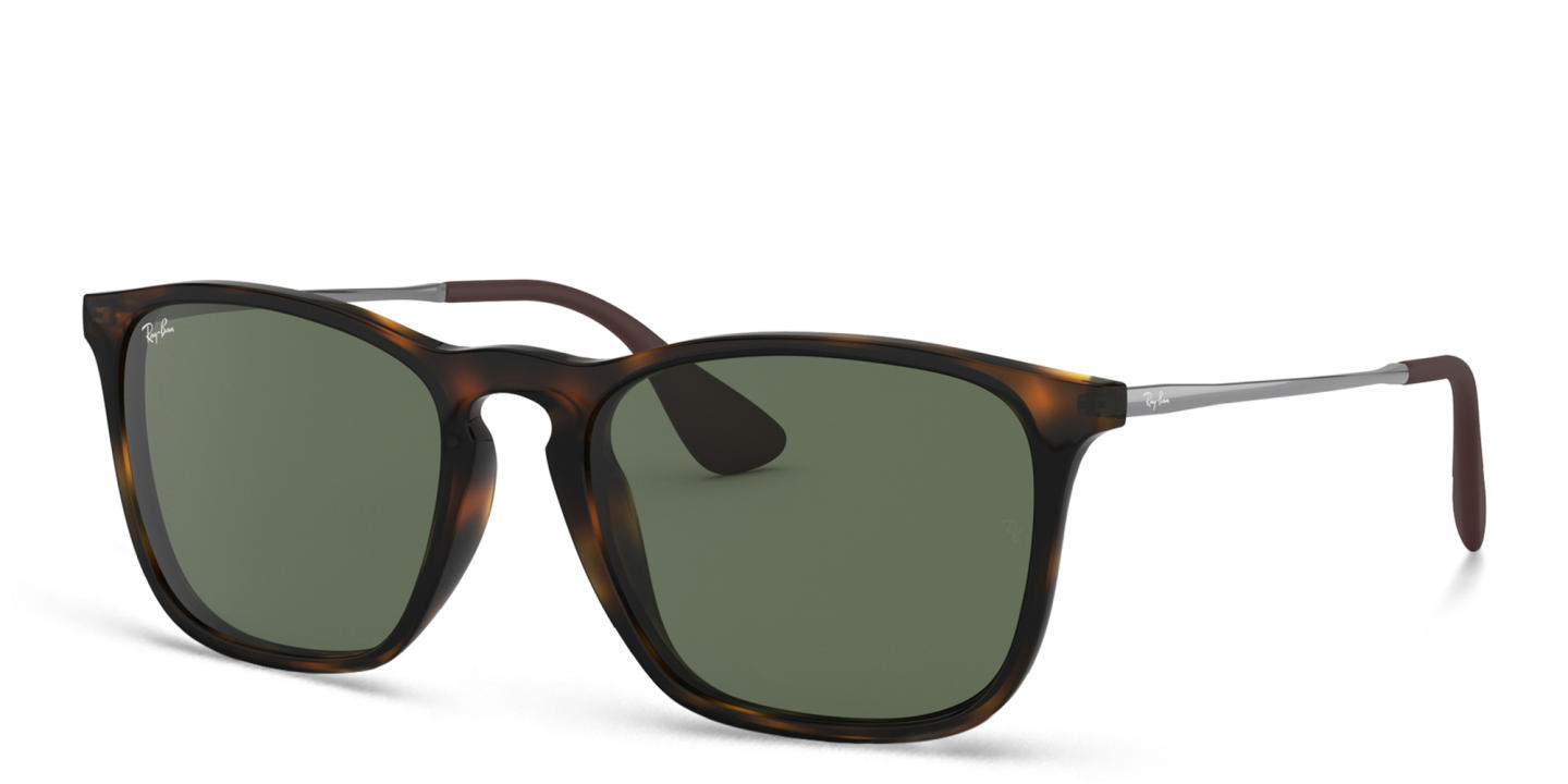 Ray-Ban Chris Square Sunglasses in Light Havana – Product Photo 1