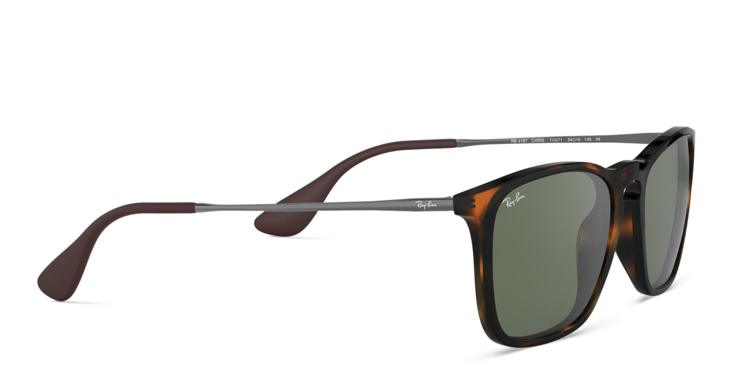 Ray-Ban Chris Square Sunglasses in Light Havana – Product Photo 3
