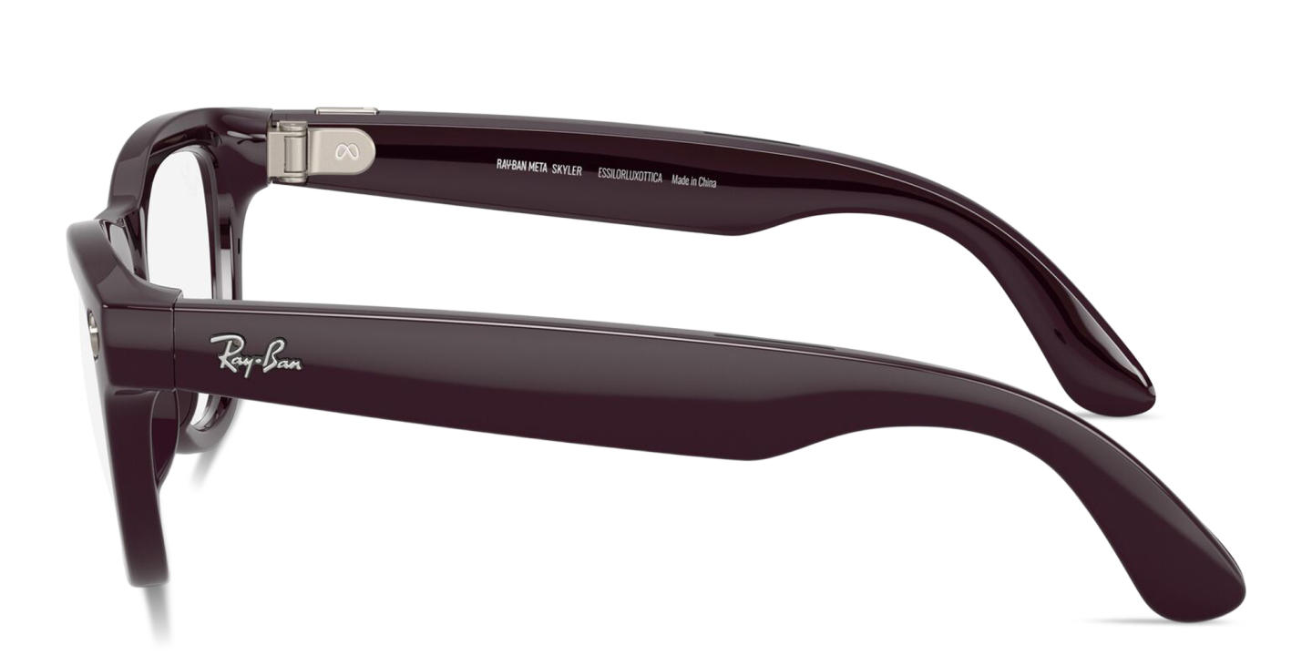 Shop Ray-Ban Meta Skyler Transitions® Unisex Cat-Eye Sunglasses in Shiny Mystic Violet online.