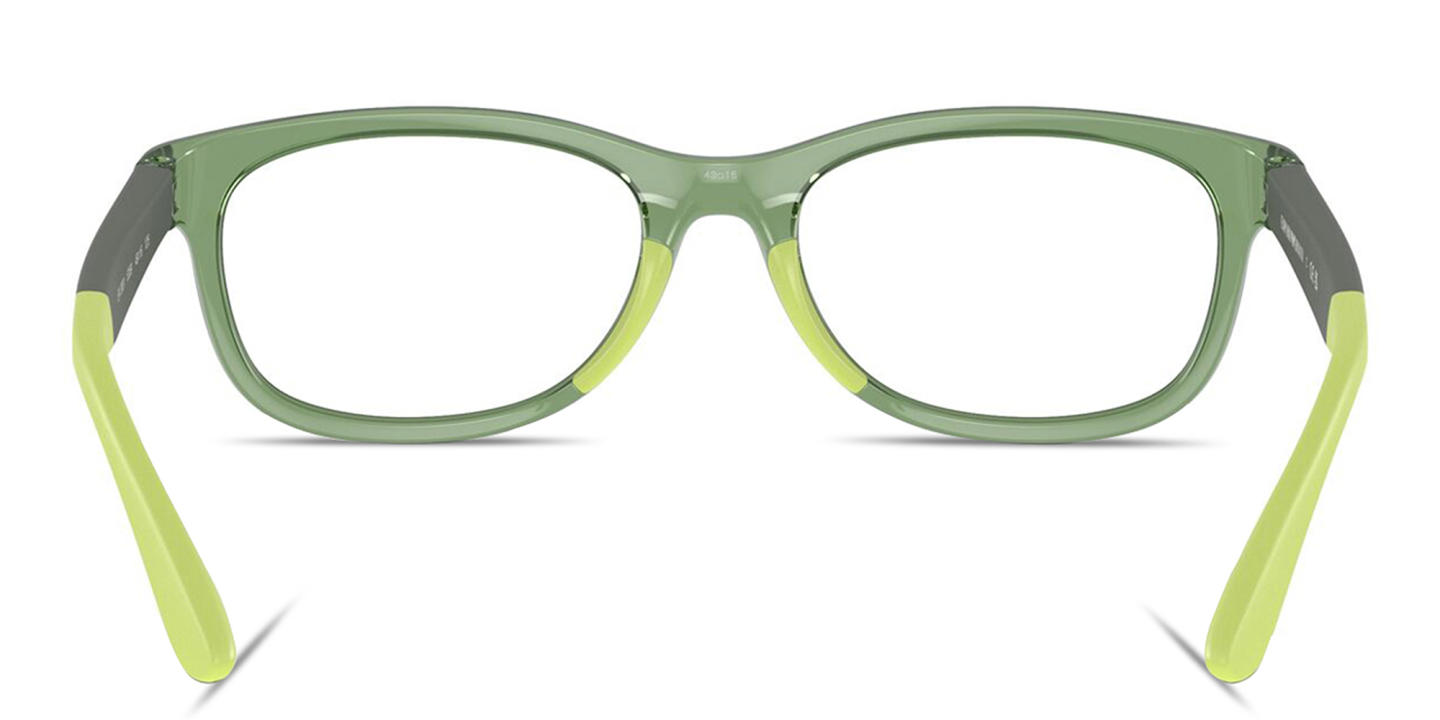 Emporio Armani Kids Pillow Eyeglasses in Green – Product Photo 3