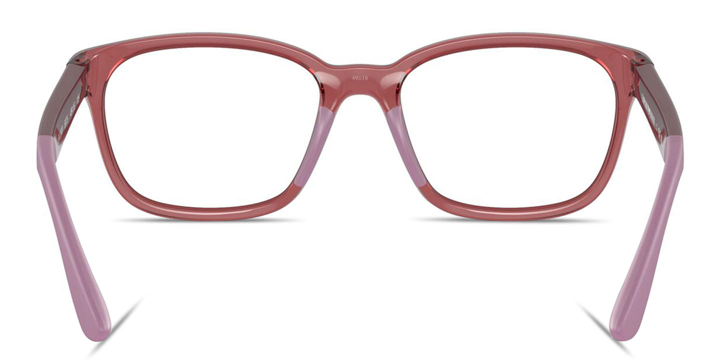 Emporio Armani Junior Eaglo Logo Pillow Eyeglasses in Red – Product Photo 3