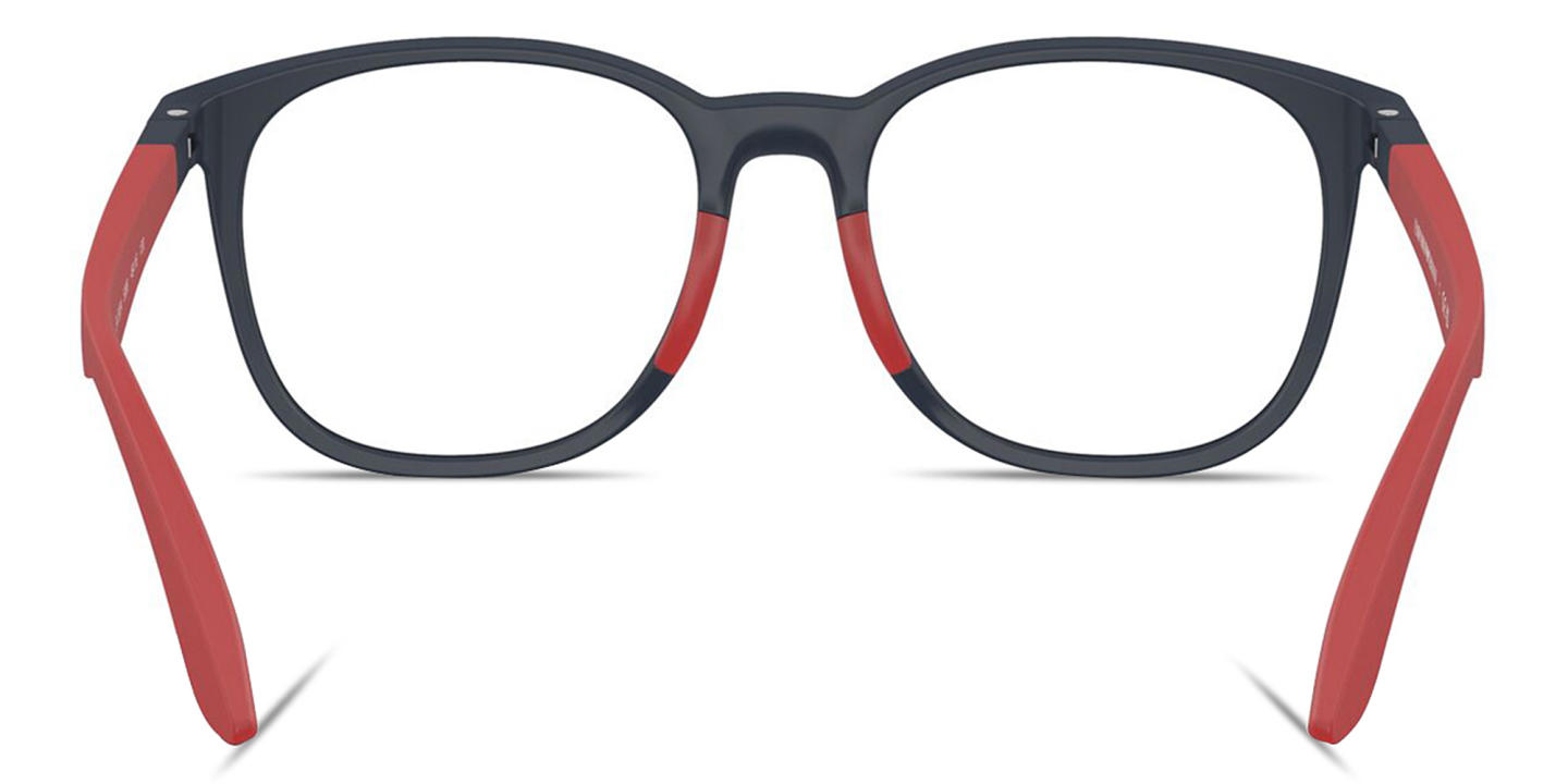 Shop Emporio Armani Kids Panthos Eyeglasses in Blue online.