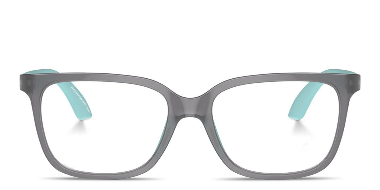 Emporio Armani Kids Pillow Eyeglasses in Transparent Black – Product Photo 0