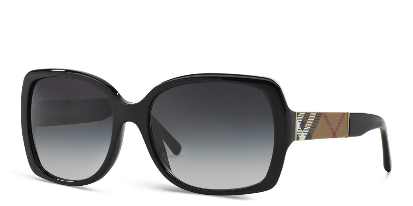 BURBERRY Unisex Square Sunglasses in Black – Product Photo 2