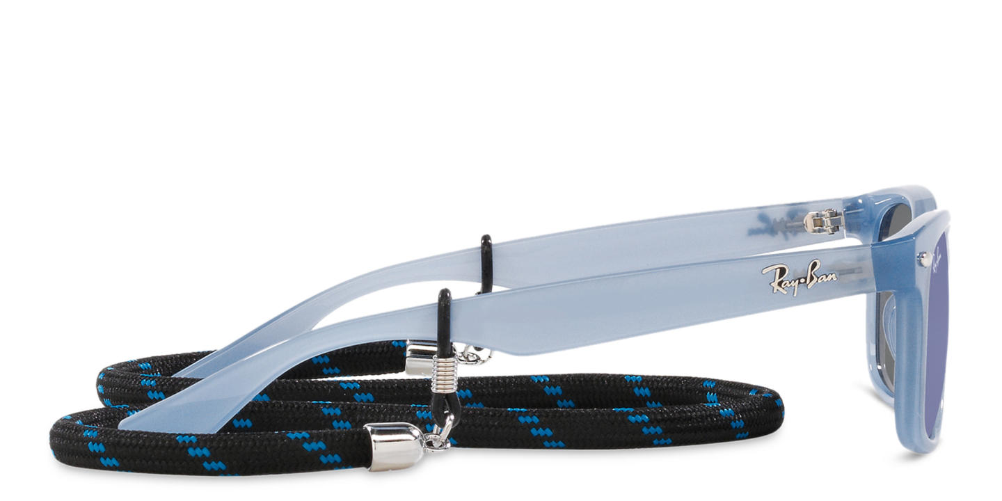 نظارات شمسية نيو وايفارير بإطار مربّع للأطفال من راي بان جونيور بلون أزرق أوبال - صورة المنتج 2