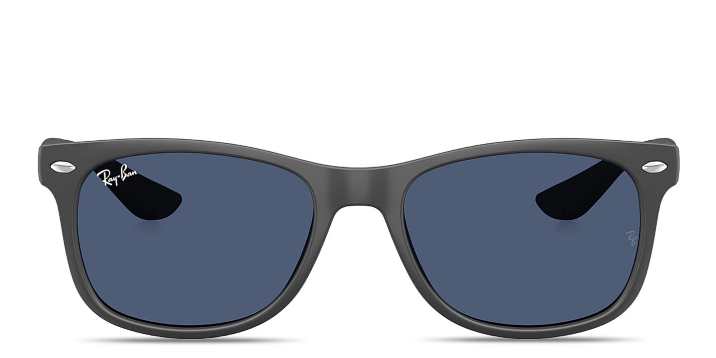 Ray-Ban Junior New Wafarer Kids Square Sunglasses in Rubber Dark Gray – Product Photo 0