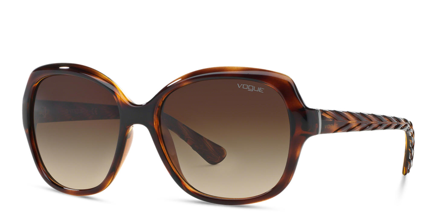 Vogue Eyewear Square Sunglasses in Havana – Product Photo 1