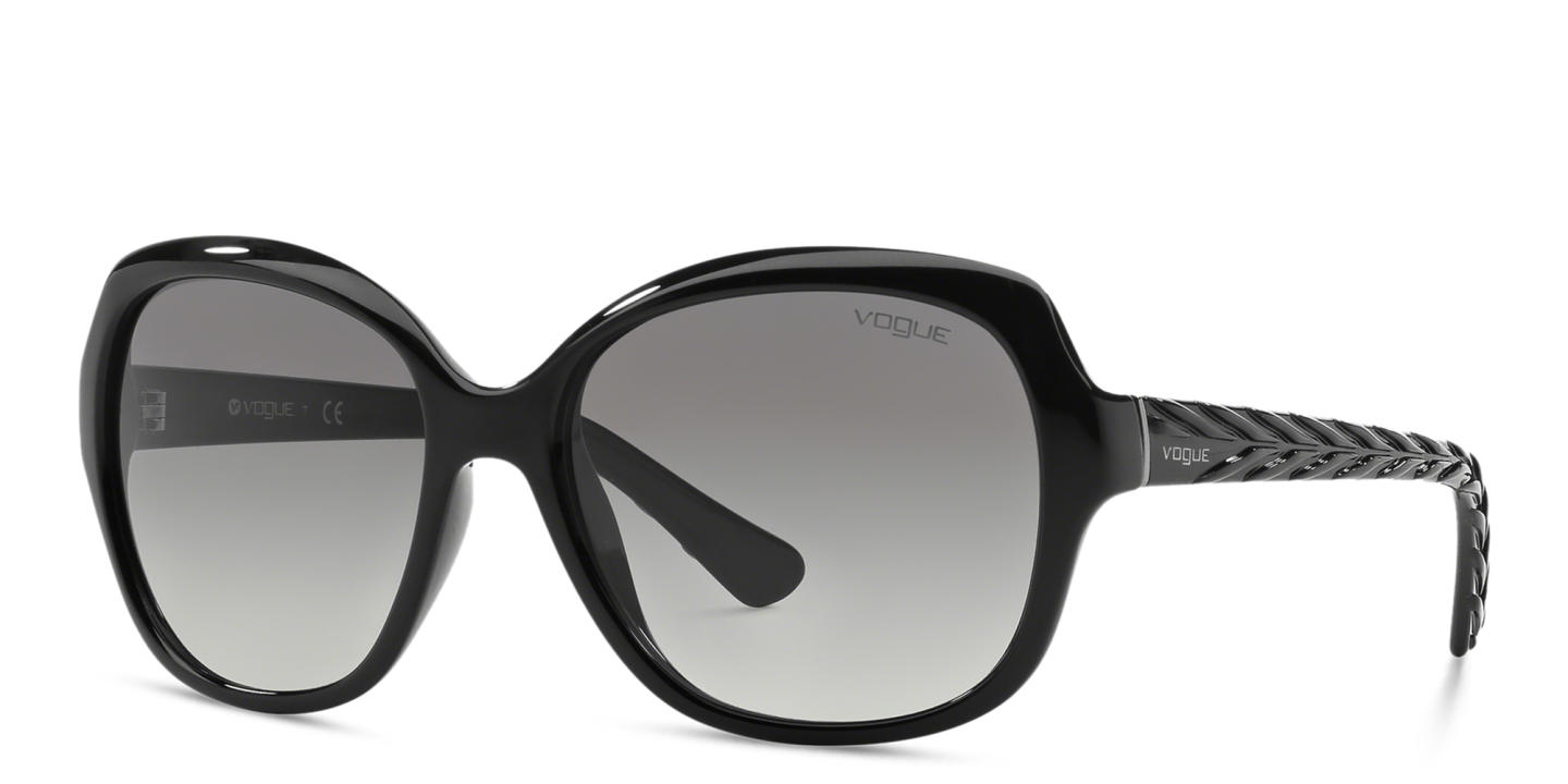 Vogue Eyewear Square Sunglasses in Black – Product Photo 1