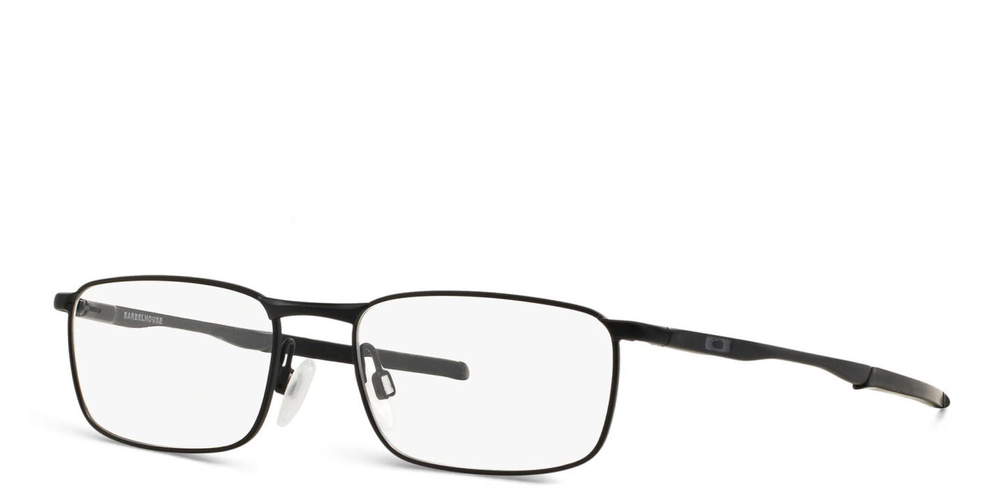 Shop Oakley Barrelhouse™ Rectangle Eyeglasses in Matte Black online.