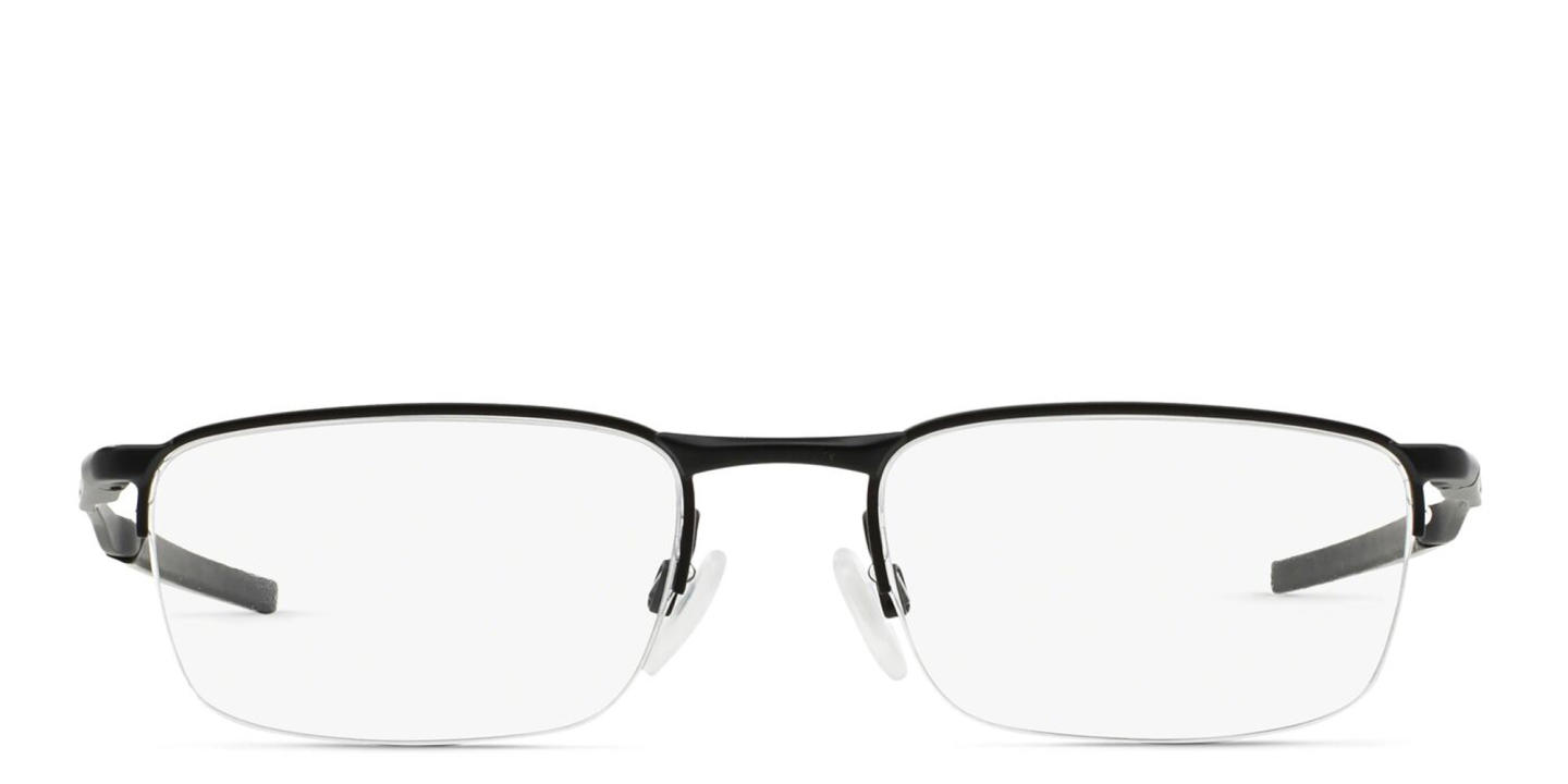 Oakley Barrelhouse™ Half-Rim Rectangle Eyeglasses in Matte Black – Product Photo 0