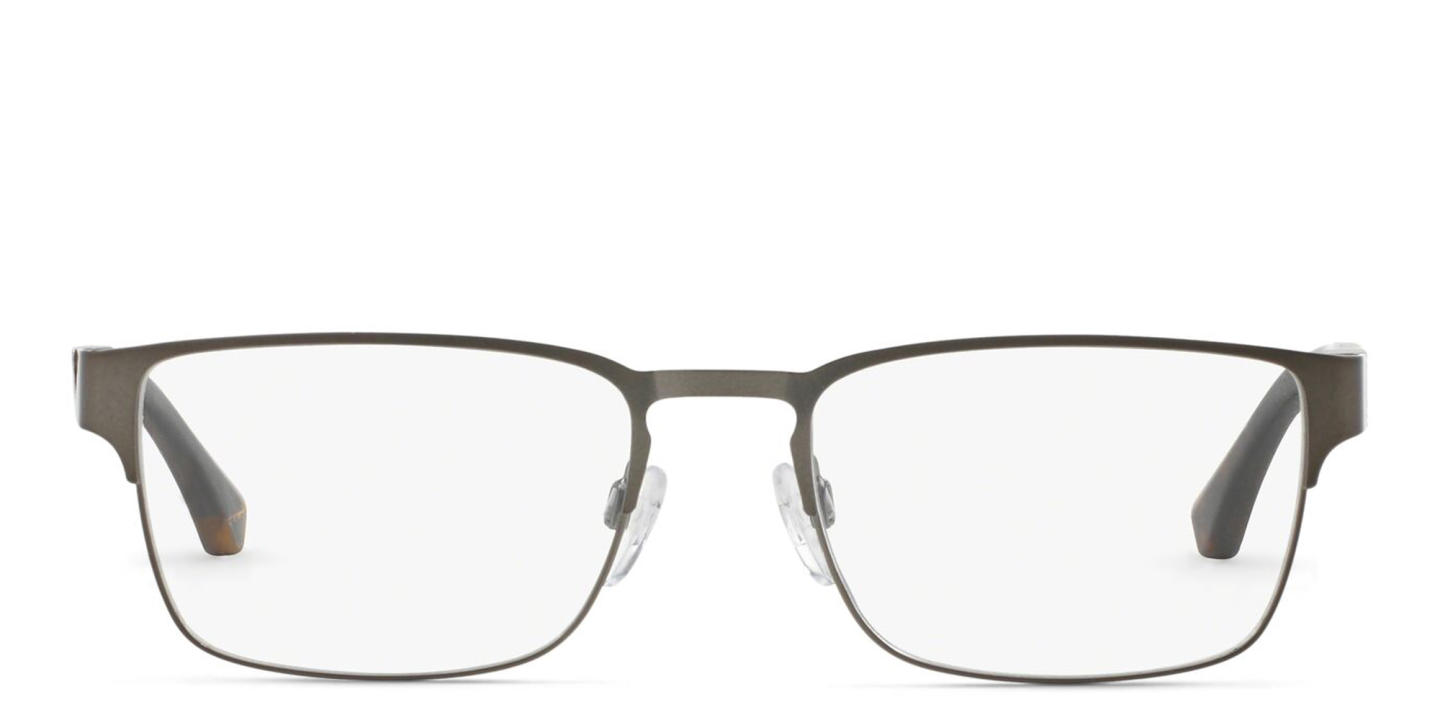 Emporio Armani Rectangle Eyeglasses in Matte Gunmetal – Product Photo 0