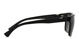 Emporio Armani Unisex Square Sunglasses1 in Shiny Black – Product Photo 3