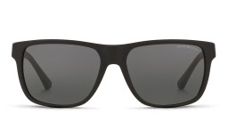 Emporio Armani Square Sunglasses in Matte Black – Product Photo 1