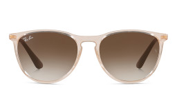Shop Ray-Ban Junior Kids Panthos Sunglasses in Transparent light brown/Gradient Brown online.