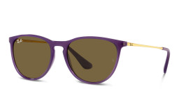 Shop Ray-Ban Junior Kids Panthos Sunglasses in Opal Violet online.
