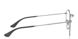 Shop Ray-Ban Round Metal Optics Eyeglasses in Ruthenium online.
