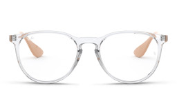 Ray-Ban Erika Round Eyeglasses in Transparent – Product Photo 1