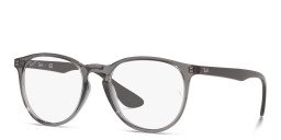 Ray-Ban Erika Round Eyeglasses in Transparent Grey – Product Photo 2