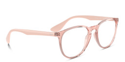 Ray-Ban Erika Round Eyeglasses in Transparent Pink – Product Photo 4