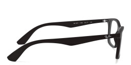 Shop Ray-Ban Optics Unisex Rectangle Eyeglasses in Black online.