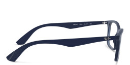 Ray-Ban Unisex Rectangle Eyeglasses in Transparent Blue – Product Photo 3