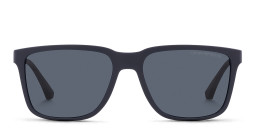 Emporio Armani Square Sunglasses in Matte Blue – Product Photo 1