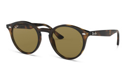 Ray-Ban Unisex Round Sunglasses in Light Havana – Product Photo 3
