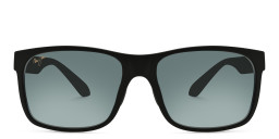 Shop Maui Jim Red Sands Rectangle Sunglasses in Black online.