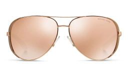 Michael Kors Chelsea Pilot Sunglasses in Rose Gold/Rose Gold Flash – Product Photo 2