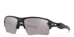 Shop Oakley Flak 2.0 XL Half-Rim Rectangle Sunglasses in Matte Black online.