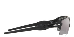 Shop Oakley Flak 2.0 XL Half-Rim Rectangle Sunglasses in Matte Black online.