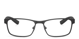 Shop Prada Linea Rossa Wide Rectangle Eyeglasses in Black online.