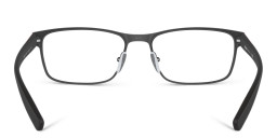Shop Prada Linea Rossa Wide Rectangle Eyeglasses in Black online.