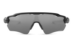 Oakley Radar EV Path Half-Rim Mask Sunglasses in Polished Black – Product Photo 1