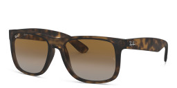 Shop Ray-Ban Justin Square Sunglasses in Tortoise online.