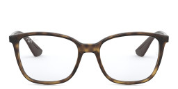 Ray-Ban Unisex Square Eyeglasses in Havana – Product Photo 1