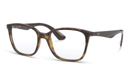 Ray-Ban Unisex Square Eyeglasses in Havana – Product Photo 2