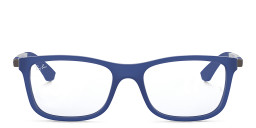 Shop Ray-Ban Junior Kids Square Eyeglasses in Blue online.