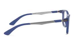 Shop Ray-Ban Junior Kids Square Eyeglasses in Blue online.