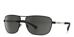 Emporio Armani Rectangle Sunglasses in Black – Product Photo 2