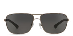 Emporio Armani Rectangle Sunglasses in Gunmetal – Product Photo 1